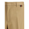 Gucci Beige Cotton Casual Pants
