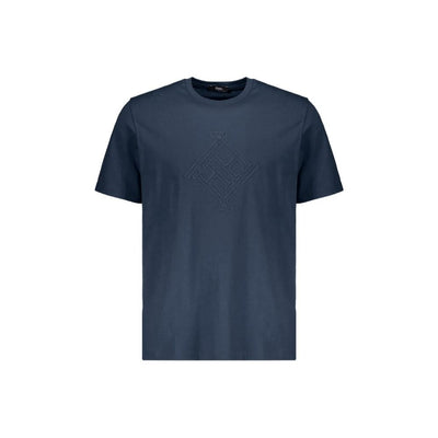 Herno Blue Cotton T-Shirt