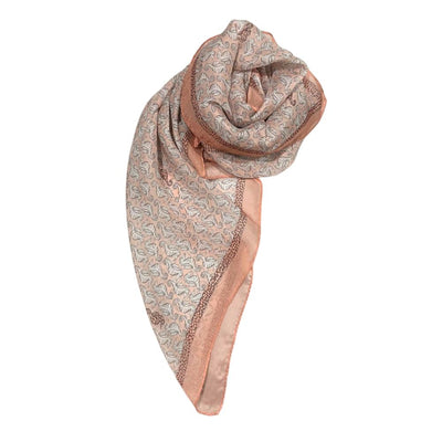 Borbonese Pink Silk Women Scarf