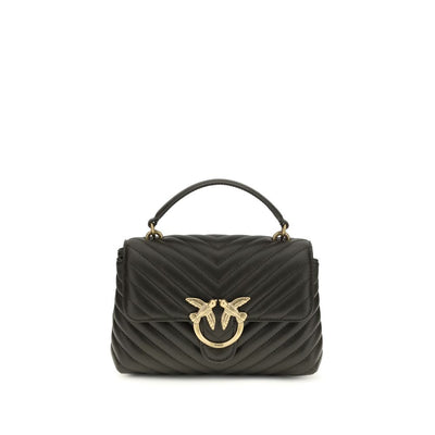 PINKO Bicolor Calf Leather Bos Taurus Handbag