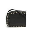 Valentino Garavani Black Calf Leather Bos Taurus Shoulder Bag