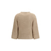 Fabiana Filippi Beige Fleece Wool Sweatshirt