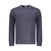 Coveri Moving Blue Cotton Men Sweatshirt