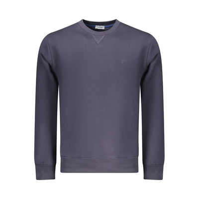 Coveri Moving Blue Cotton Men Sweatshirt