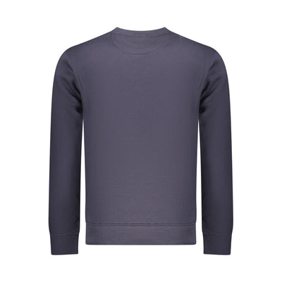 Coveri Moving Blue Cotton Men Sweatshirt