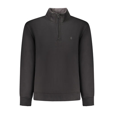 Coveri Moving Black Cotton Men Sweatshirt