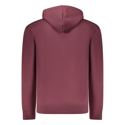 Coveri Moving Red Cotton Men's Hooded Sweatshirt