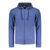 Coveri Moving Blue Cotton Men's Hoodie Sweatshirt