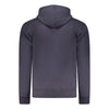 Coveri Moving Blue Cotton Men's Hooded Sweatshirt