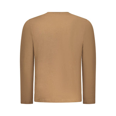 Coveri Moving Marrone Cotton Men T-Shirt