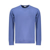 Coveri Moving Blue Cotton Men Sweatshirt