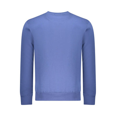Coveri Moving Blue Cotton Men Sweatshirt