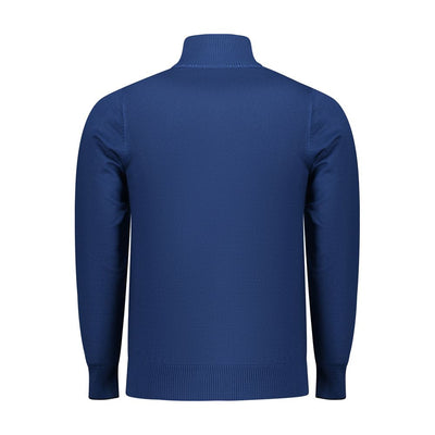 Coveri Moving Blue Viscose Men Sweater