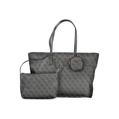 Guess Jeans Grigio Poliuretano Women Handbag