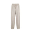 Herno Beige Acetate Casual Pants
