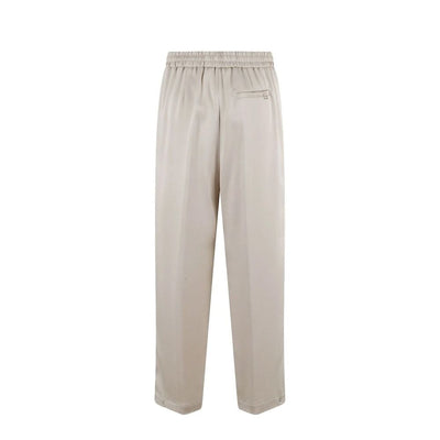 Herno Beige Acetate Casual Pants