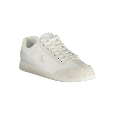 Calvin Klein White Polyester Men's Sneaker
