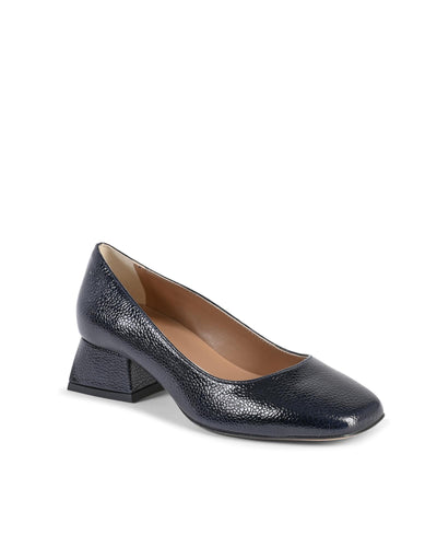 19V69 Italia Blue Leather Ballet Flats