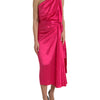 Dolce & Gabbana Fuchsia Silk Casual Dress