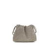 Brunello Cucinelli Gray Calf Leather Bos Taurus Clutch Bag
