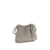Brunello Cucinelli Gray Calf Leather Bos Taurus Clutch Bag