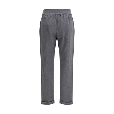 Brunello Cucinelli Gray Cotton Casual Pants