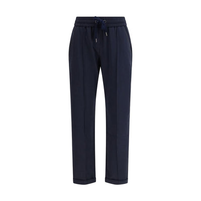 Brunello Cucinelli Blue Cotton Joggers (Workout Pants)