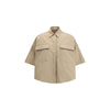 Brunello Cucinelli Beige Cotton Shortsleeve Shirt