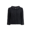 Valentino Black Fleece Wool Coat