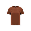 Brunello Cucinelli Brown Cotton T-Shirt