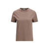 Brunello Cucinelli Brown Cotton T-Shirt