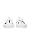 Valentino Garavani White Fabric Slip-On Loafers