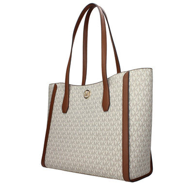 Michael Kors Beige Fabric Shoulder Bag