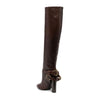 Dolce & Gabbana Brown Calfskin Ankle Boots