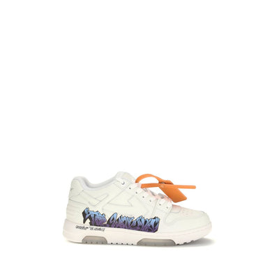 Off-White White Calf Leather Bos Taurus Athletic Sneakers