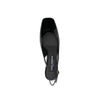 Dolce & Gabbana Black Calfskin Mid Heel Pumps