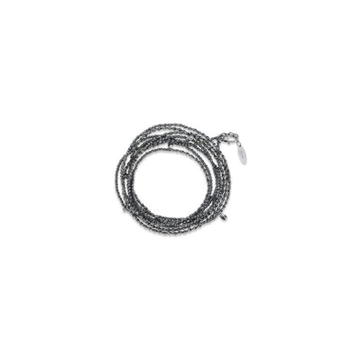 Brunello Cucinelli Black Silver Bracelet