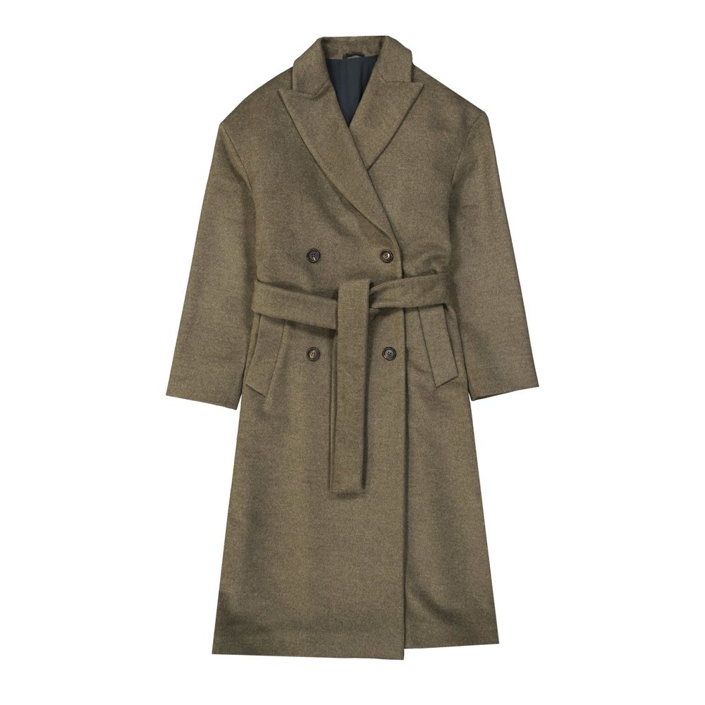Brunello Cucinelli Bicolor Wool Coat