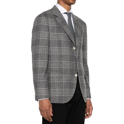 Brunello Cucinelli Gray Cashmere Jackets And Coat