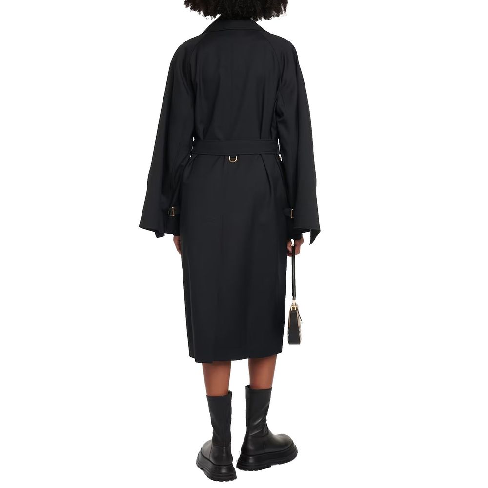 Burberry Black Polyester Coat