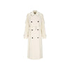 Burberry White Cotton Coat