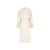 Burberry White Cotton Coat