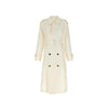 Burberry White Silk Coat