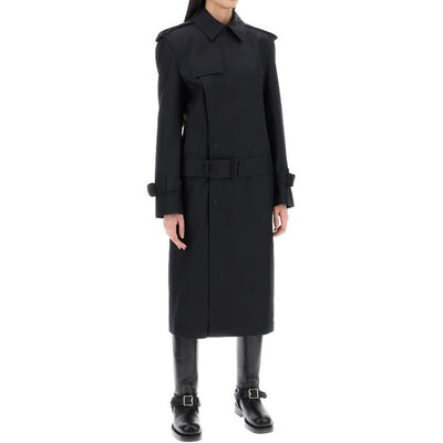 Burberry Black Polyester Coat