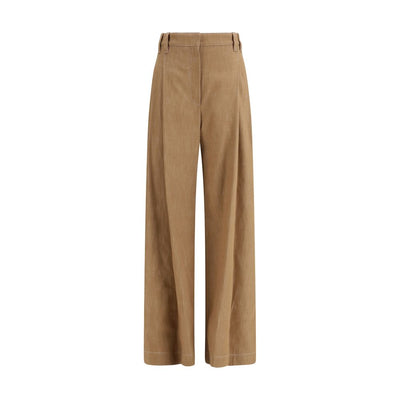 Brunello Cucinelli Brown Cotton Casual Pants