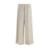 Brunello Cucinelli Beige Linen Casual Pants