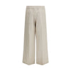 Brunello Cucinelli Beige Linen Casual Pants
