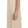 Dolce & Gabbana Beige Silk Column Cap Sleeve Gown Dress