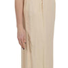 Dolce & Gabbana Beige Silk Column Cap Sleeve Gown Dress