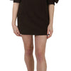 Dolce & Gabbana Brown Corduroy Bodycon Cotton Mini Dress